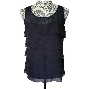 Club Monaco silk layered sleeveless blouse​